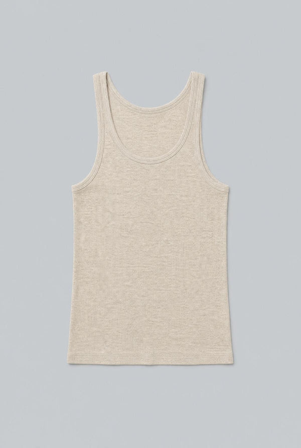 Ribbed Tank Top - Oatmeal