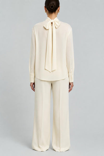 Silk Blouse - Light Beige