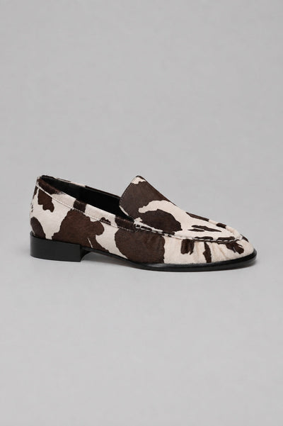 Womens Nora Calf Hair Loafers - Moon Multi