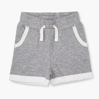 Varsity Sweatshorts - Heather Grey + White