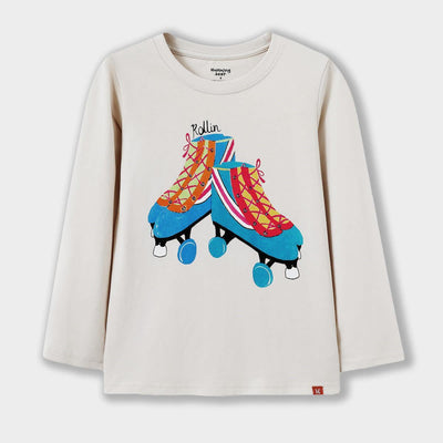 Retro Roller Skates Long Sleeve Tee