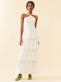 Emma Dress - Pearly White