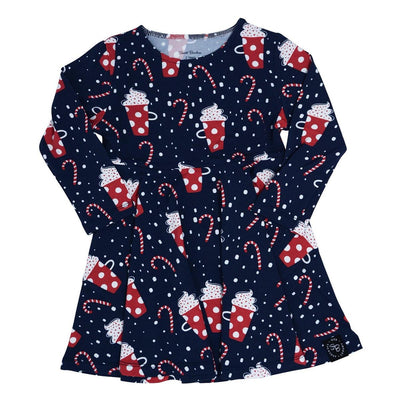 Swirly Girl Dress - Hot Cocoa - Dresses