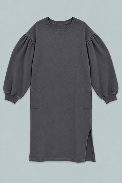 Sweatshirt Dress - Black