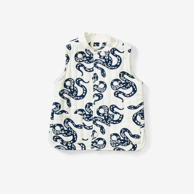 Quilted Vest - Snake Denim