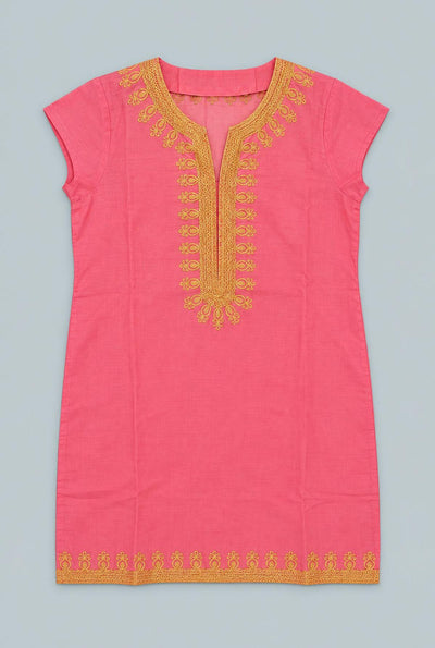 Rowena Tunic - Pink/Gold