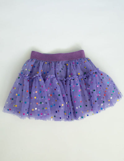Confetti Tulle Skirt - Purple