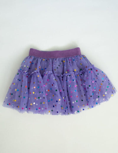 Confetti Tulle Skirt - Purple