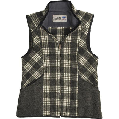 The Ida Outfitter Vest - Charcoal/white Tartan