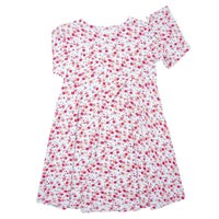 Swirly Girl Dress - Crimson Floral