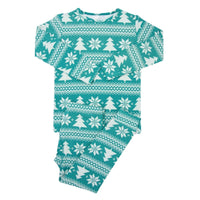 Big Kid Pajama - Fair Isle Trees