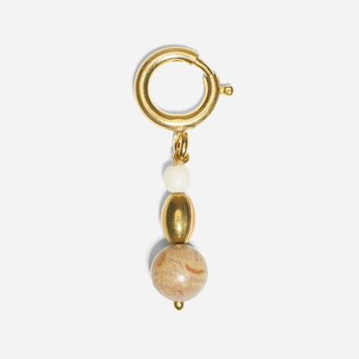 Shoe Charm Beads - Brown
