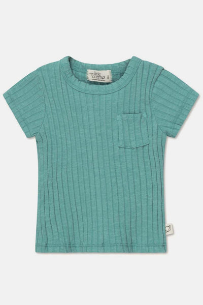 Rib basic baby t-shirt - Green
