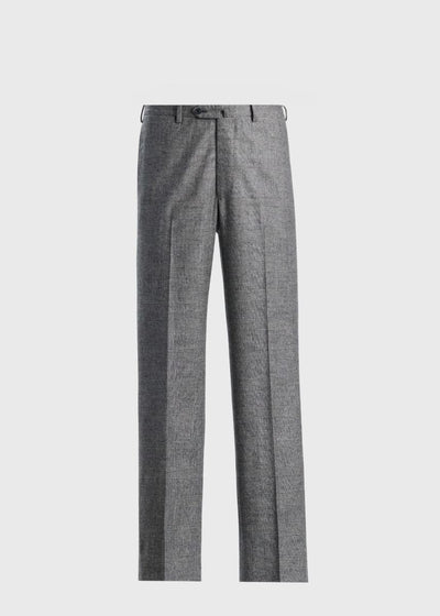 Glen Plaid Double-Breasted Suit - Grey