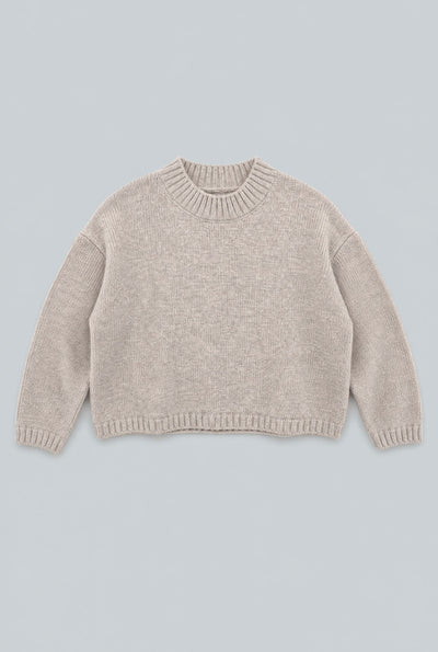 Crew Neck Sweater - Oatmeal