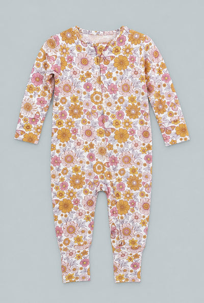 Retro Vintage Flowers Convertible Romper - Kim's Calling