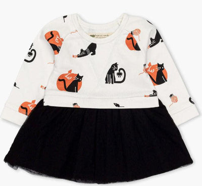 Big League Tulle Dress - Midnight Meow