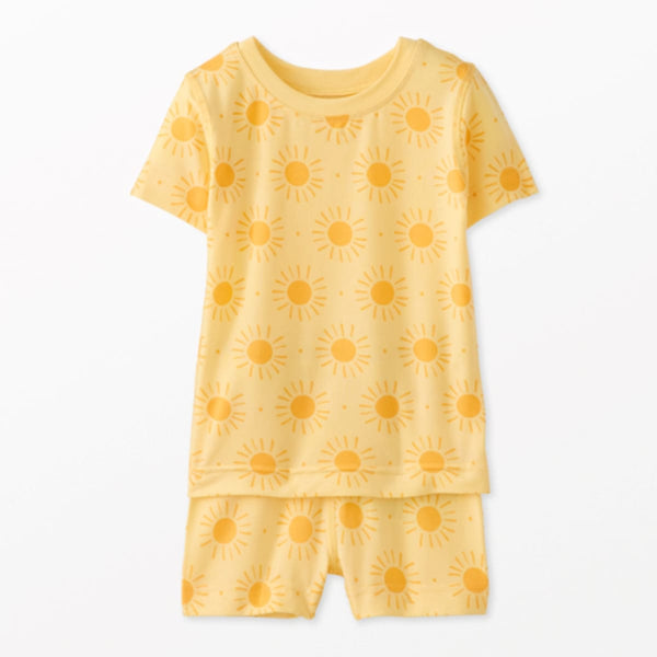 Kids Short John Pajama Set In HannaSoft™ - Sunny Days