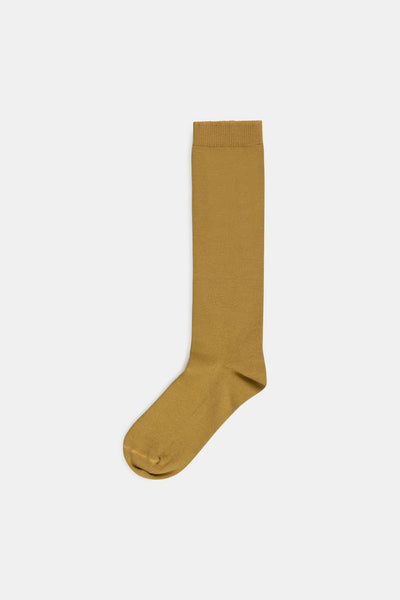 Cotton calf socks - Mustard