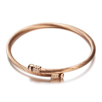 18k Rose Gold Wrap Bangle
