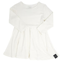 Swirly Girl Dress - Whispery White