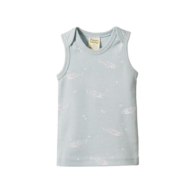 Singlet - Spotted Whale Shark Print - 0-3m - Tank Top