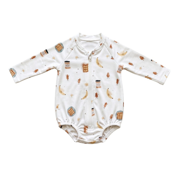 Rashguard Bodysuit - Peanut Butter