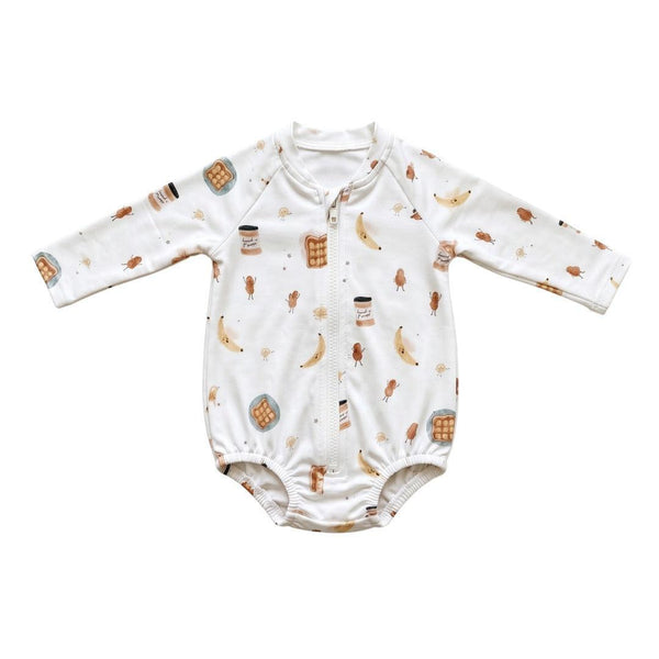 Rashguard Bodysuit - Peanut Butter