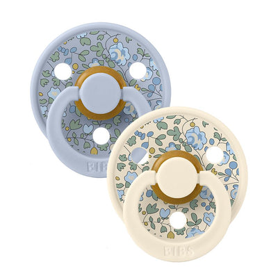 Bibs Pacifier x Liberty 2 Pack - Dusty Blue Mix