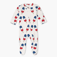 One-Piece Baby Footed Pajamas - Ice Pops