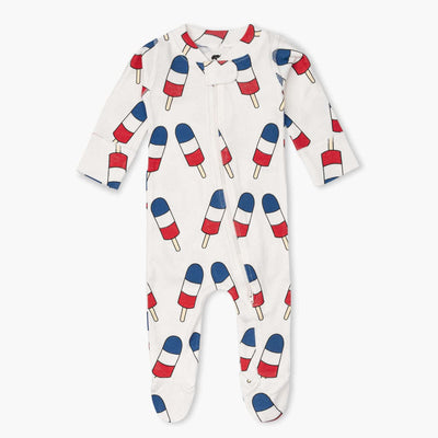 One-Piece Baby Footed Pajamas - Ice Pops