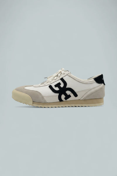 Ivey Lace-Up Sneakers - Greige/Bright White/Black