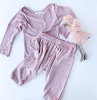 Baby Cozy Pants - Lilac Heather