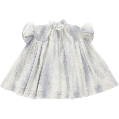 Tent Dress with Puff Sleeves - Cream