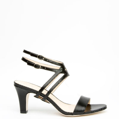 Rattlesnake Open Toe + Lozen - black