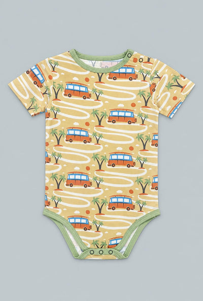 Short Sleeve Body Suit - Surf Van