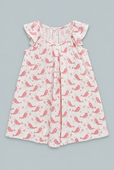 Babydoll Dress - Narwhal Pink