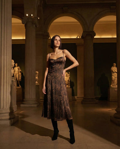 Pure Silk Your *Itch Silk Dress - Leopard