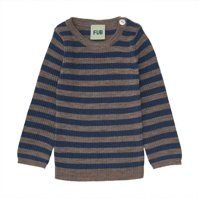 Baby Rib Sweater - Beige Melange - Sweater