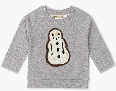 Embroidered Crewneck Sweatshirt - Let It Snowman