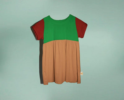 Modal Color Block Dress - Silverlake