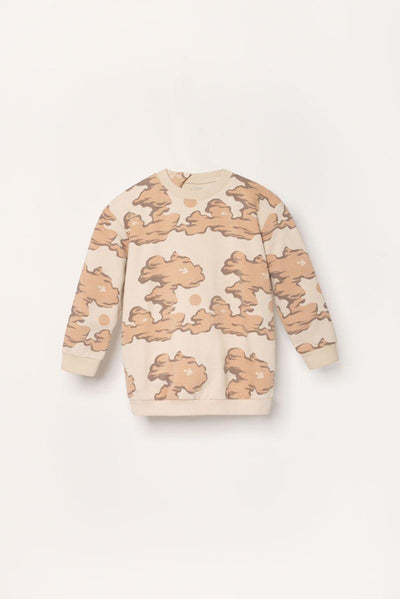 Organic Pima Cotton Kids Sweatshirt - Pink Clouds