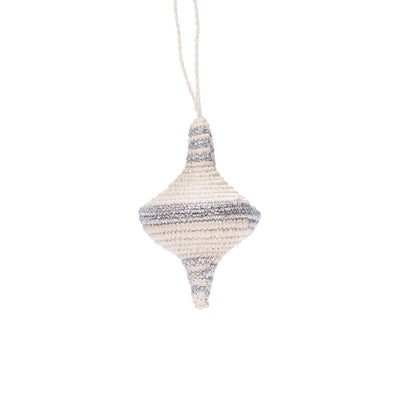 Silver Diamond Ornament