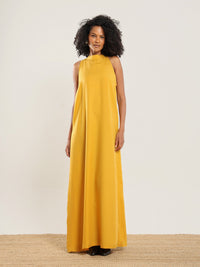 Tencel Halter Dress - Honey