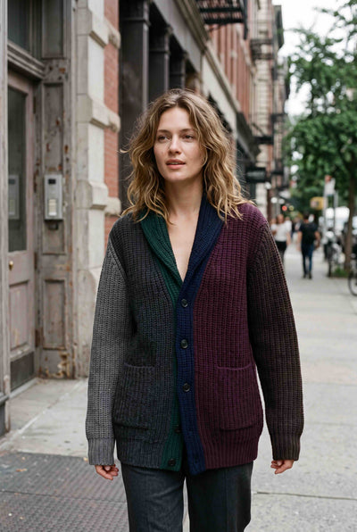 Quinn Cardigan - Dark Multi