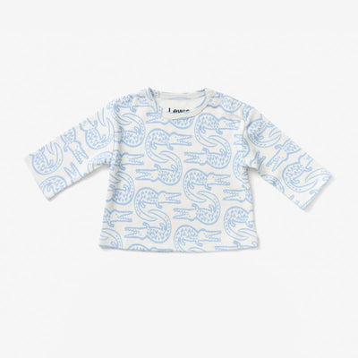 Baby Long Sleeve T Shirt - Alligator Bay Blue