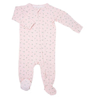 Luxaboo Zipper Footie - Baby's Breath