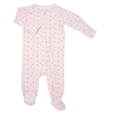 Luxaboo Zipper Footie - Baby's Breath