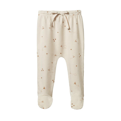 Cotton Footed Rompers - Bumble Bee Print