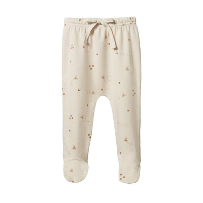 Cotton Footed Rompers - Bumble Bee Print